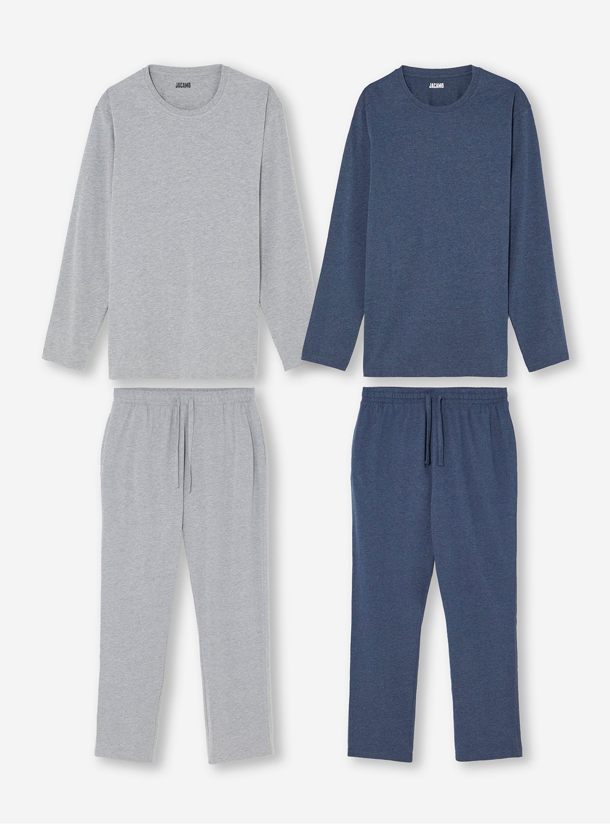 JACAMO 2 Pack Long Sleeve Open Hem Pyjamas L - Image 5 thumbnail